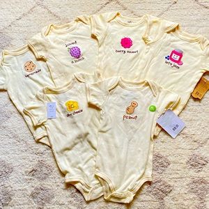 NWT 6-9M organic cotton baby onesies